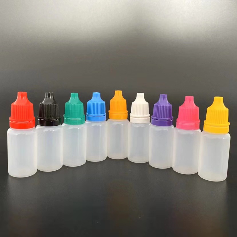 3 5 10 15 20 30 50 100ml PE plastic eye drop bottle Empty essential oil plastic dropper bottle With childproof lid