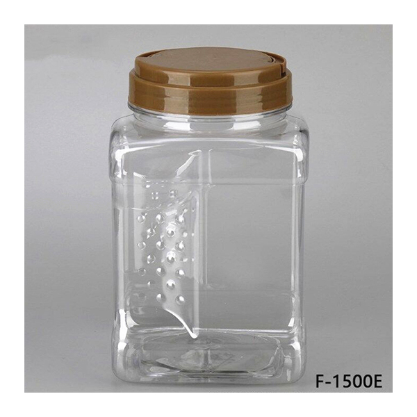 32 oz Clear Plastic Storage Containers Jars with Lids Easy Grip Handles for Pasta Cereals Nuts Powders Jerky Bulk Spices