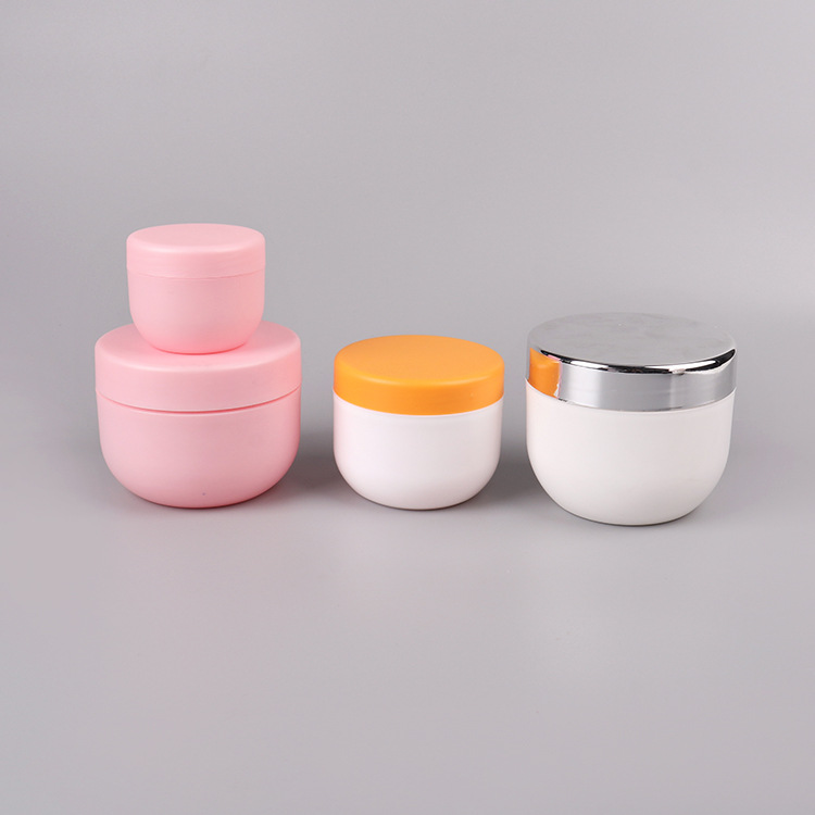 Luxury cosmetics 100% PCR 200g jars for cream packaging bottle empty pp cream jar with spoon facial cream jars