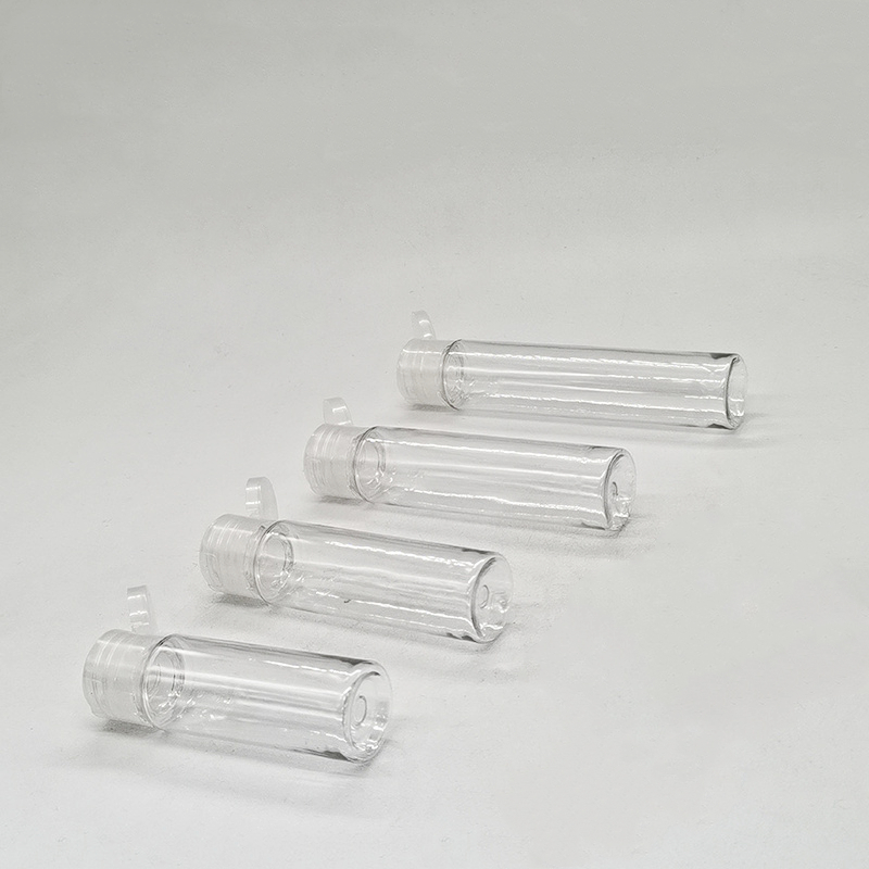 10ml 15ml 20ml 25ml 30ml Transparent PET Plastic Shampoo Bottles with Flip Cap Lotion Shower Gel Demo Trial Sample Bottles