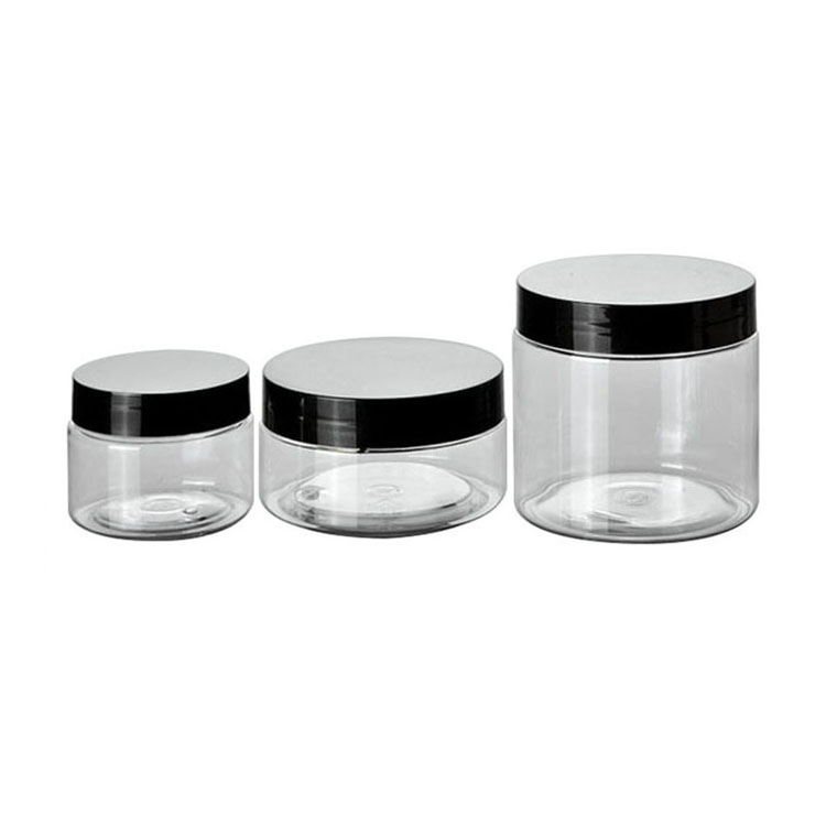 200-250ml 8oz 16oz transparent plastic jars food grade storage for Cheese cream Frozen desserts