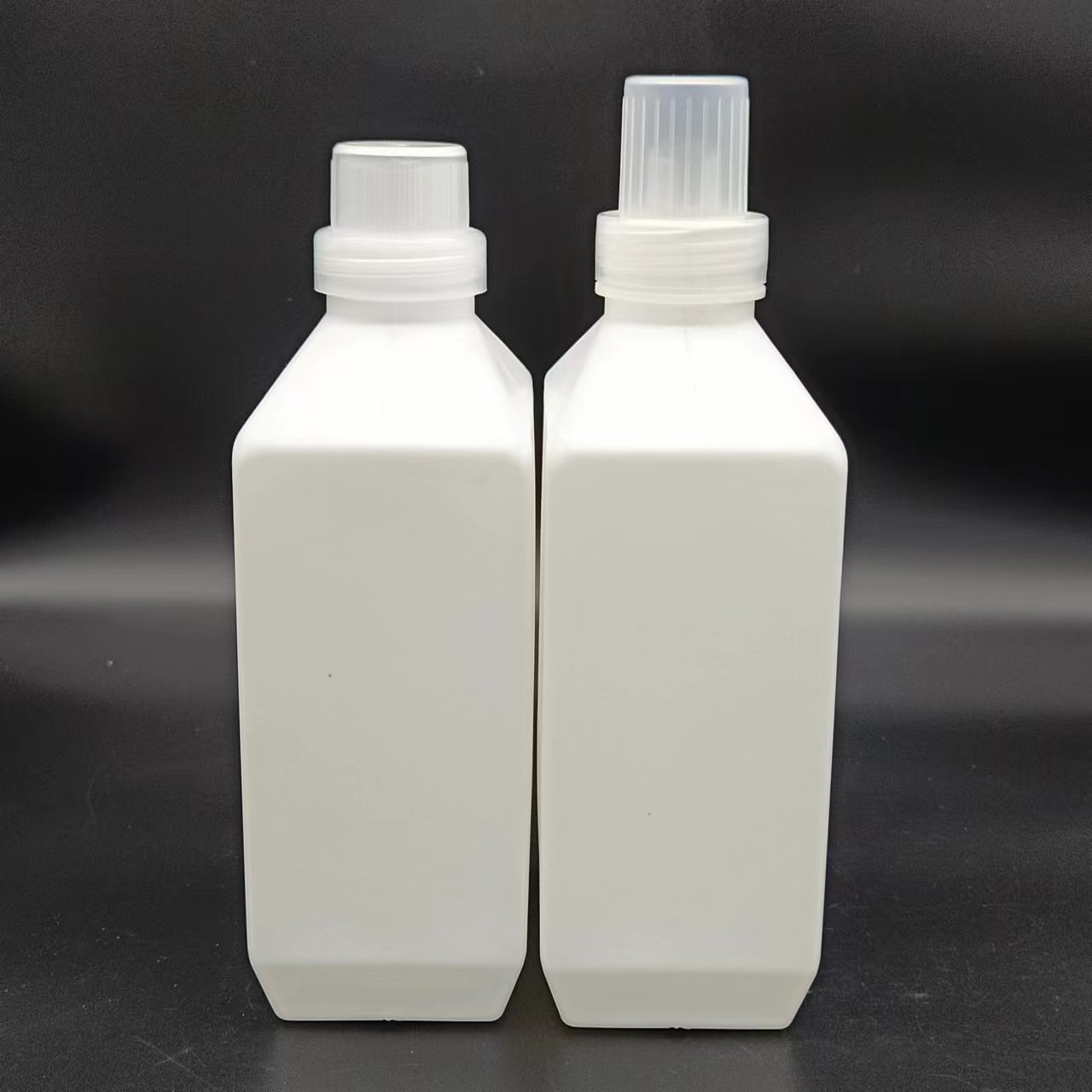 Custom 500ml 1L 2L 3L White Square Empty HDPE Plastic Household Washing Laundry Detergent Bulk Bottle