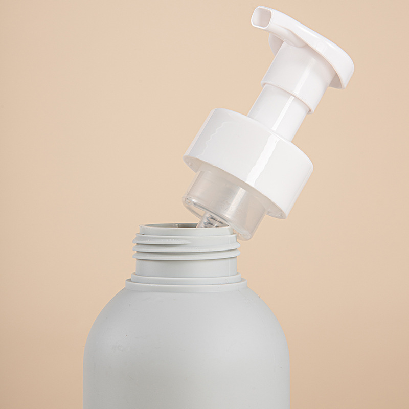 Custom Color HDPE Press Foam Pump Bottle Plastic 300ml 400ml PET Face Cleanser Foaming Hand Soap Wash Mousse Foam Bottle 500ml