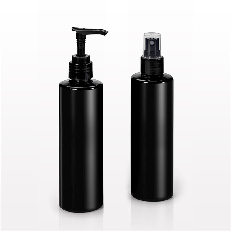 250ml 300mL 500ml Matte Black Empty Lotion Pump Bottle Shampoo Liquid Soap Shower Gel Dispenser Refillable for Cosmetic Cream