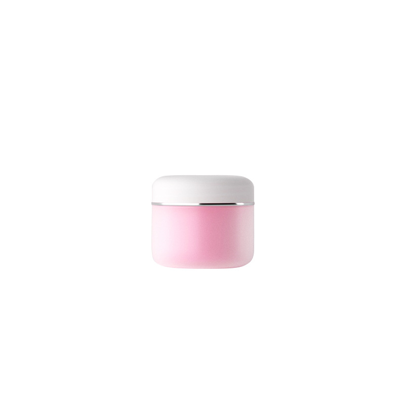 Frosted Pink Face Primer container 30g 50g luxury empty face cream jars 30ml 50ml Double Layer PP Jars With Lids
