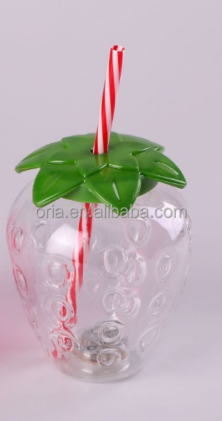 Grape Shaped Clear Plastic Bottle Cold Drinks Juice Milk Coffee Beverage Strawberry Drinking Cup