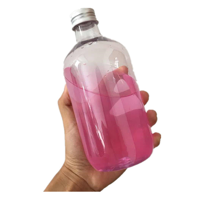 Custom Round Long Neck 50ml 100ml 350ml 500ml Mini Plastic Liquor Wine Whisky Alcohol Drink Empty Vodka Bottle for Sale with Cap