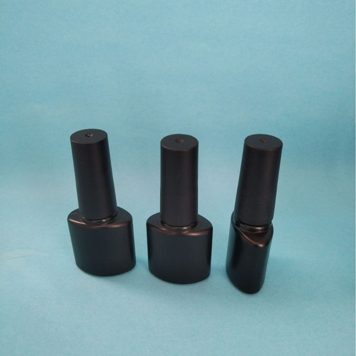 Black Plastic empty nail glue nail polish bottle Nail Polish Bottle Nial polish oil packaging with brush cap