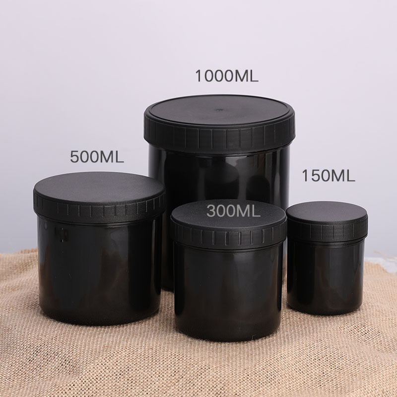 100g 200g 250g 450g 500g 1000g 1liter cosmetics plastic jar 1 kg pp cream jar flat tub jar 2oz 4oz 6oz 8oz 10oz 12oz 16oz  32oz