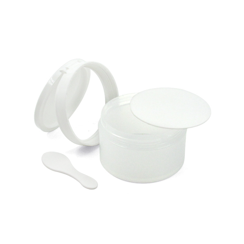 60g100g 200g Round Frosted Plastic Bottle Tooth Powder Plastic Jar with Flip Cap Spoon Empty Sifter Cosmetic Packaging Container