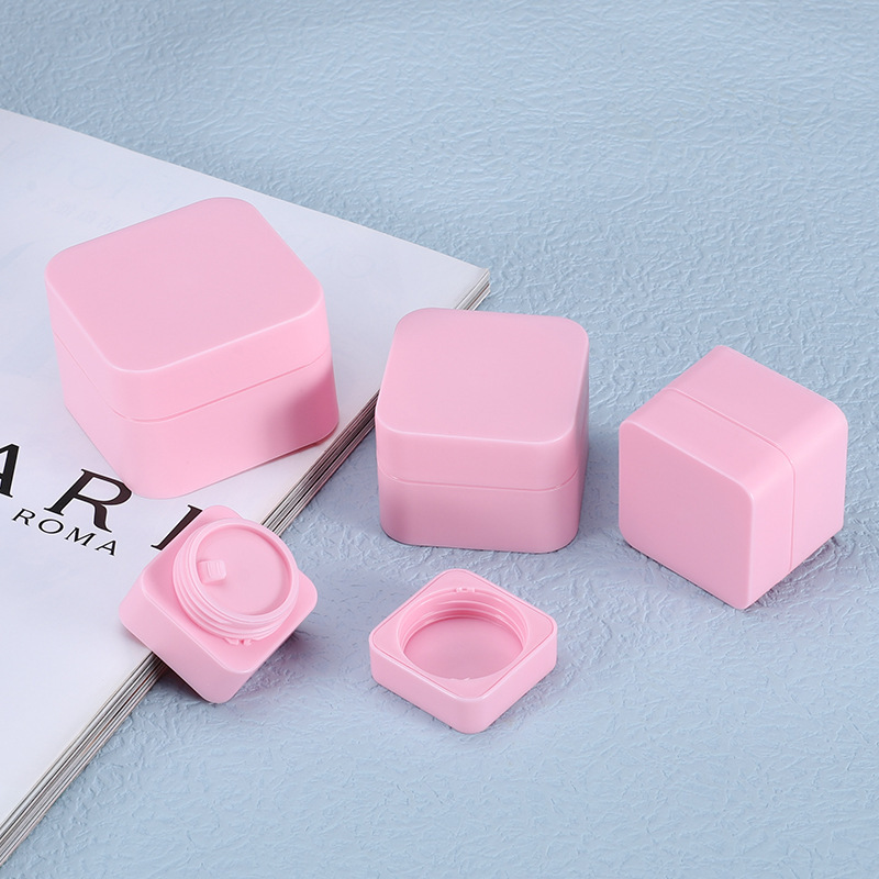 plastic jar for nail gel nail glue 5g 10g 20g 30g 50g PP jar Square plastic Jars with lids for cosmetics face cream serum
