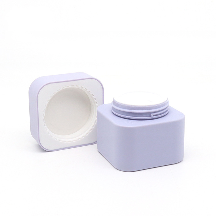 Custom 5g 10g 20g 30g 50g Skin Care Product Packaging Bottle Square Double Layer Eye Cream Plastic Golden Jar