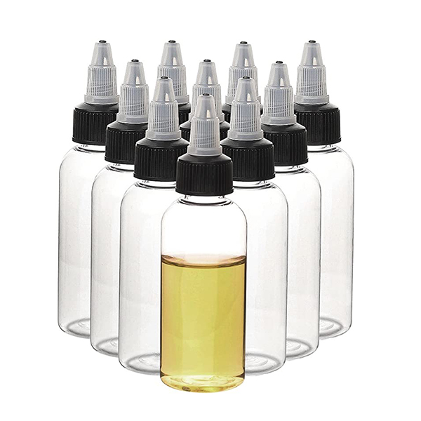 Dispensing Bottles with Caps Small Boston Round LDPE Plastic Squeeze Bottles for Oils Solvents Inks Pigments