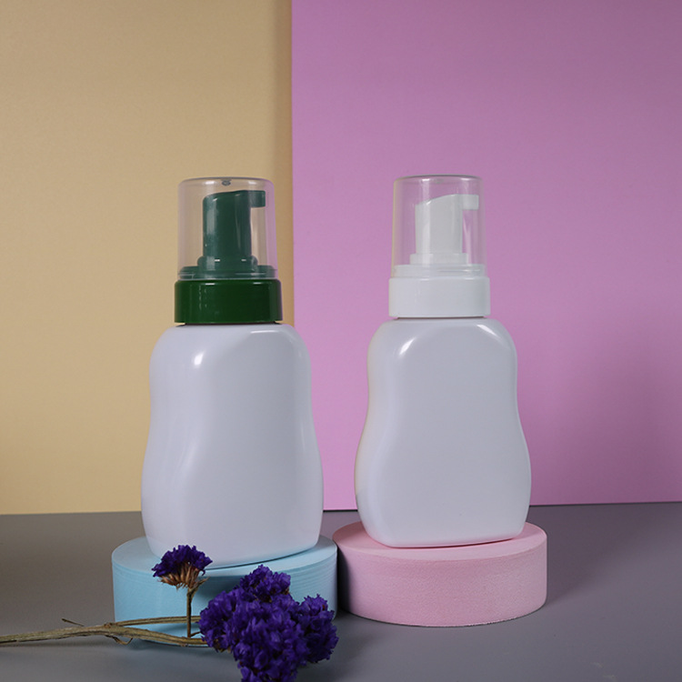 300ml Wide Mouth Cleanser Pressure Spray Bottle Hand Sanitizer Bottle Mousse Foam Pump Bottles PET Plastic