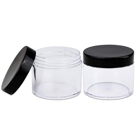 8oz Plastic Jars with Lids BPA Free Plastic Pots Large Empty Round Cosmetic Containers for Body Butter Bath Sugar Salt Scrubs