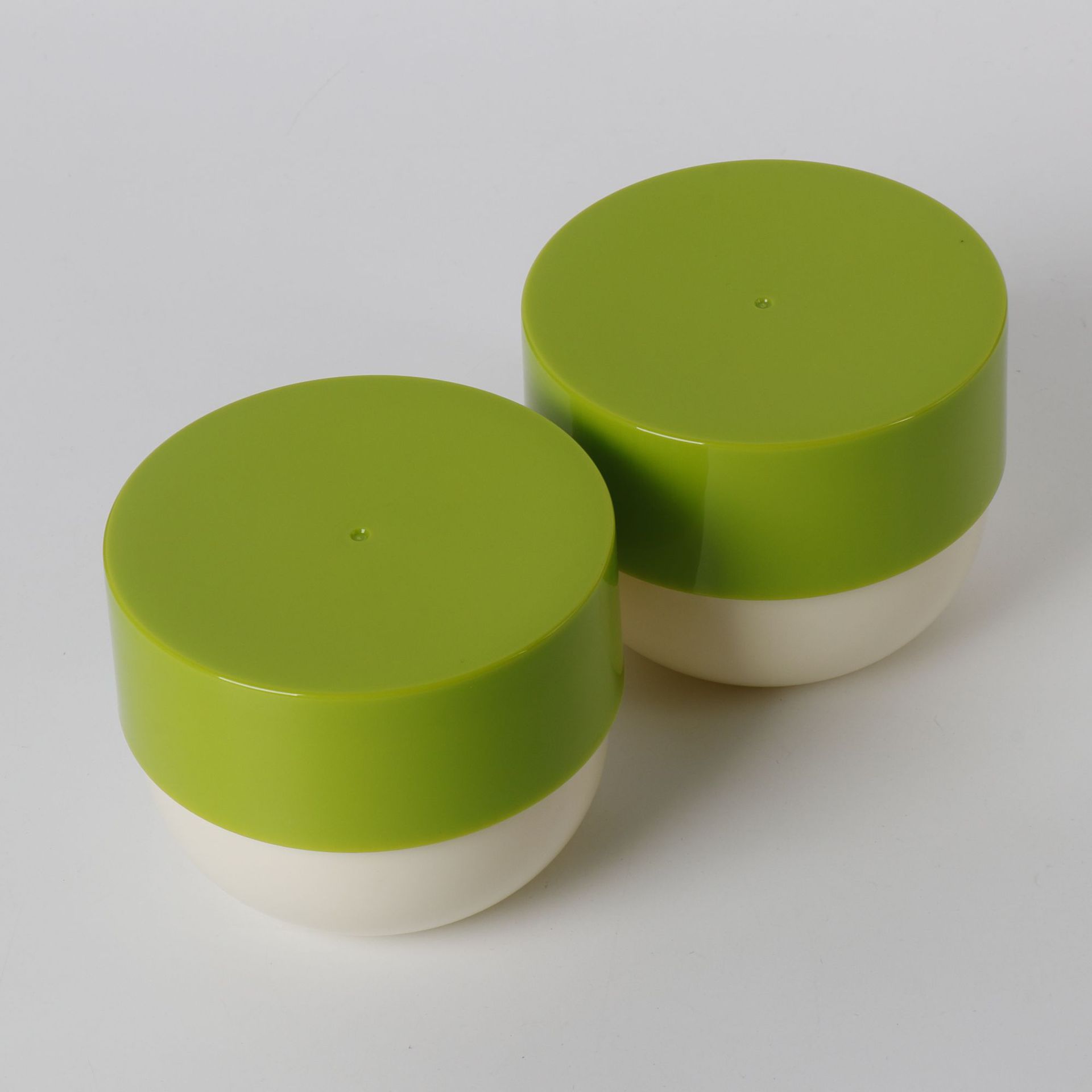 Custom 300g Empty Cosmetic Packaging Cream Jar Unique shape Plastic Jars Empty Oval Hair Care Product Container