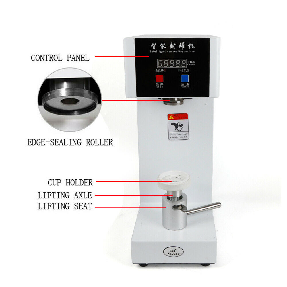 Wholesale table top can seamer food plastic soda can seaming machine electric beverage cup sealing