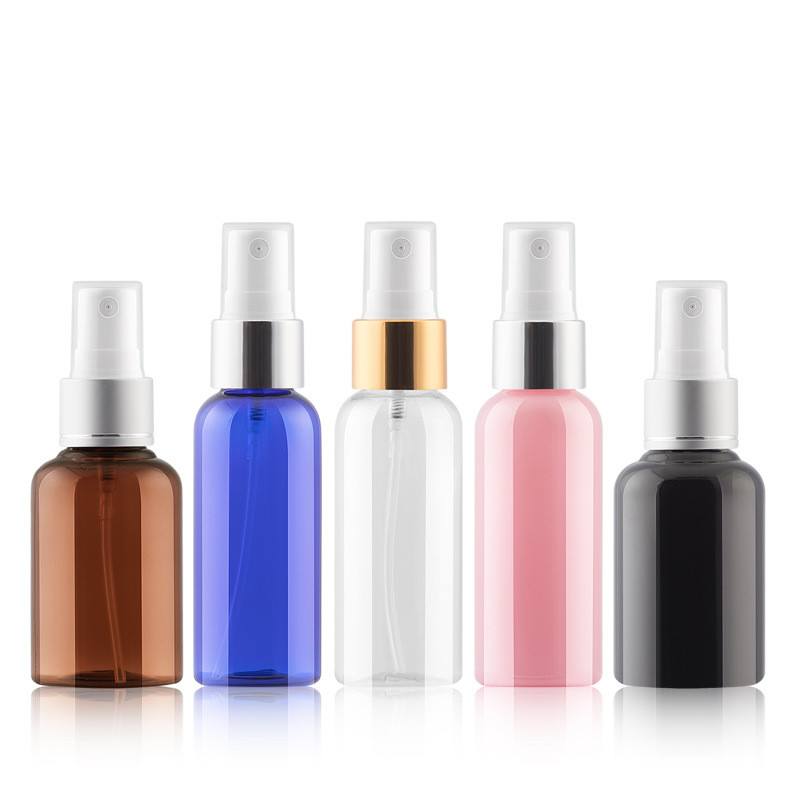 Luxury 50ml 60 ml 100 ml 120ml 150 ml 200 ml 4oz Clear PET Twist Top Cap Applicator Mini Squeeze Bottles for Hair Oil Packaging