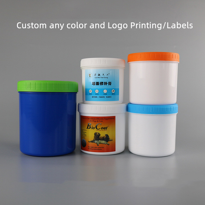 Custom Empty Sugar Wax Jar for Hair Removal Cream Gel Slime Container High Temperature Resistant PP Plastic Makeup Remover Jar