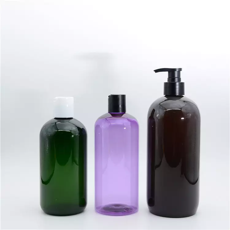 8 oz Matte Finish Clear PET Cylinder Bottle 24-410 with Double Wall Disc Flip Top for Body Oil Bath Soaks Frosted Package Bottle