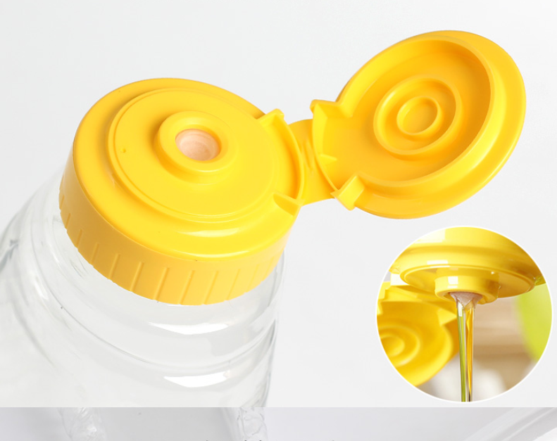 Wholesale portable 200g 250ml Plastic Squeeze Bottle Ketchup Honey Sauce food grade Bottle With Flip Top Cap