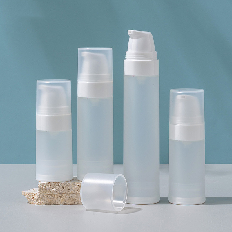 Frosted Clear 15ml 30ml 50ml Plastic PP Airless Pump Bottle Face Lotion Eye Serum Vacuum Bottle