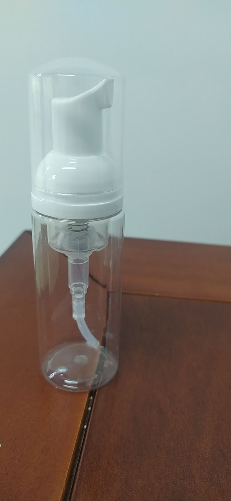 Empty Plastic Foam Pump Bottle  120ml 150ml 200ml clear white blue PET facial cleanser mousse 60ml plastic bottle