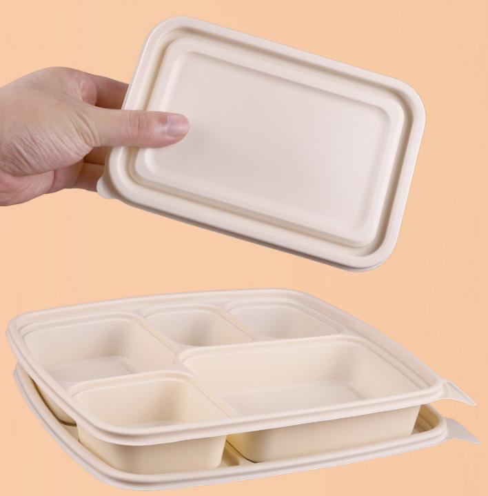disposable biodegradable food box 500ml 750ml 1000ml corn starch take out delivery box salad sushi soup snacks to go lunch box