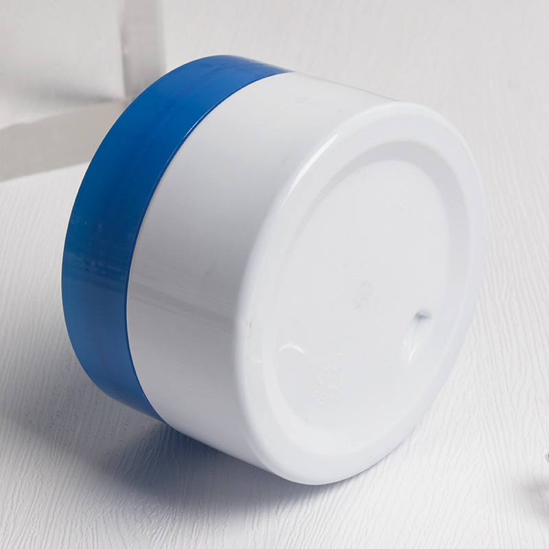 100ml pp plastic double wall straight base jar  cosmetic packaging wide mouth cosmetic jar skincare face cream jars