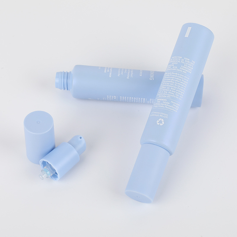 Squeeze Type Pink Blue Plastic Tubes 30g 50g 100g 120g Body Lotion Face Wash Eye Cream For Cosmetic Package With Massage Head