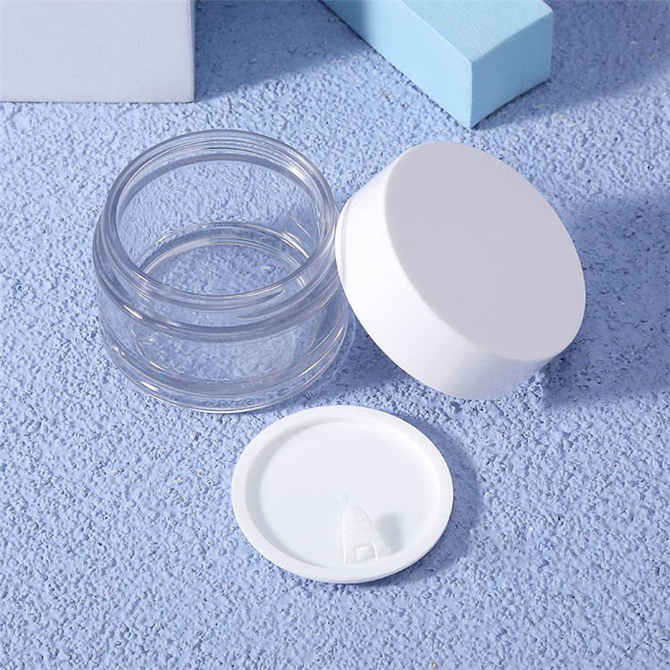 Cosmetic Lotion Jar 3oz 5oz 6oz double wall PET/PETG Plastic Round Cream Container Wholesale Cosmetic customized Packaging
