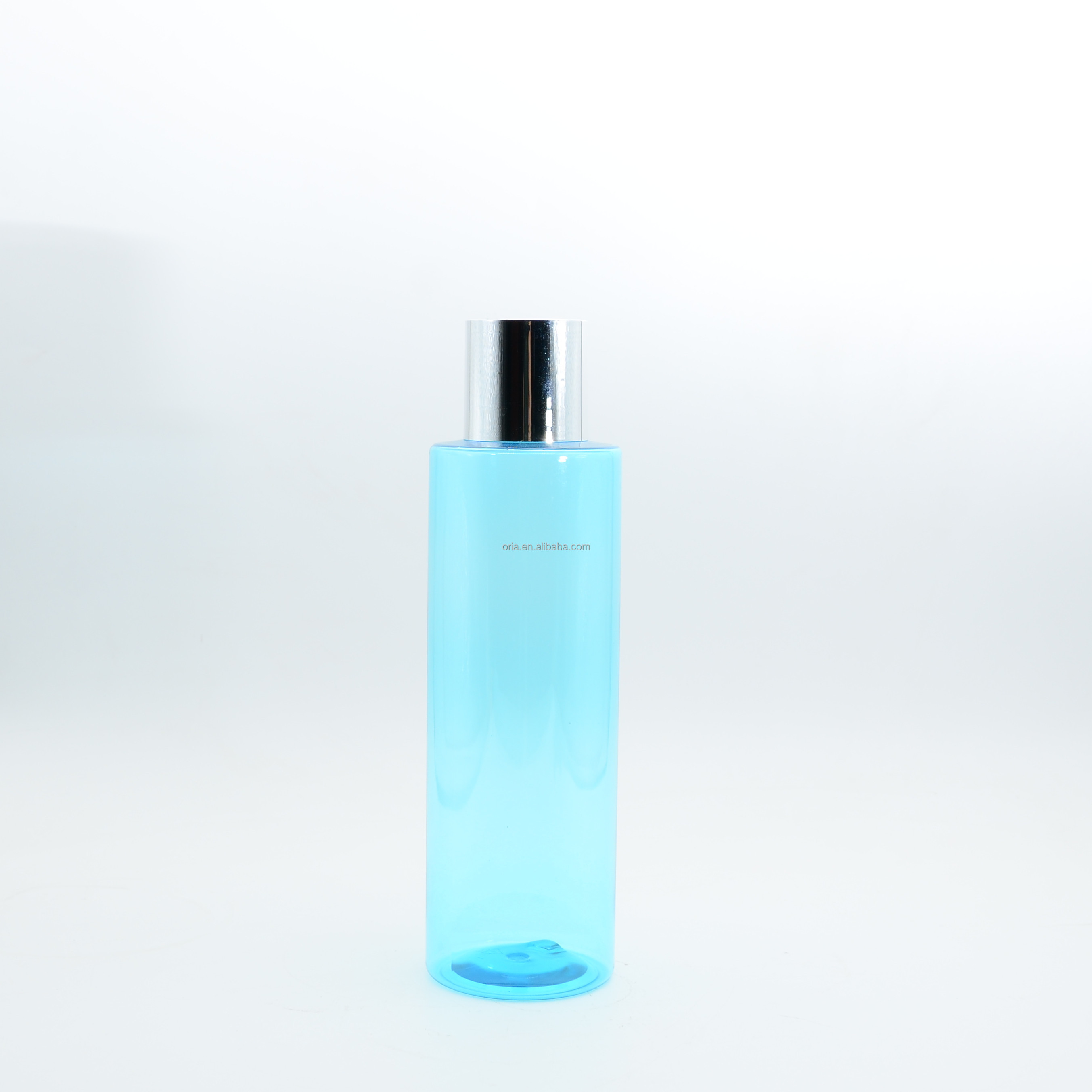 Factory customized 300ml shampoo and shower gel body lotion round shoulder bottle PET plastic bottle