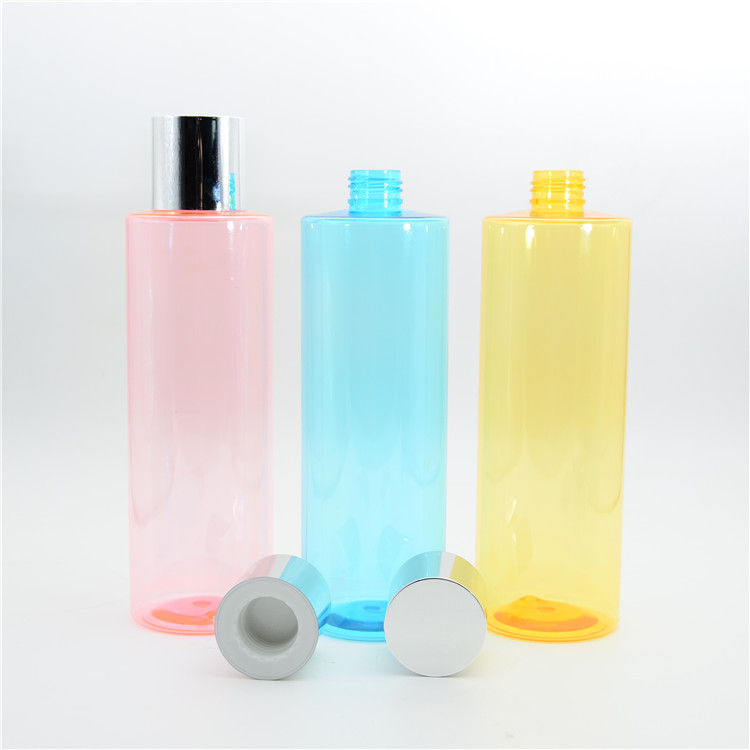 clear plastic 50ml 100ml 200ml 250ml empty PET lotion bottle shampoo bottle plastic liquid bottle for toner with flip cap