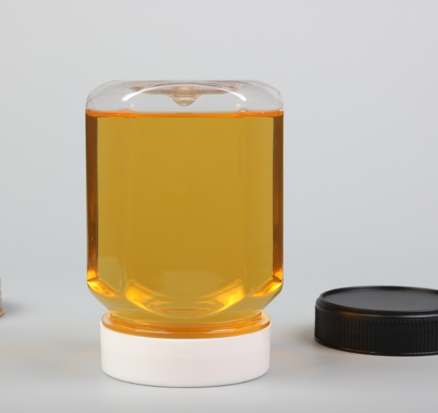 Food Grade PET Container Plastic Jars for Peanut Butter Honey Jams Candy Cookie Screw Top Lid 250ml 500ml honey jar