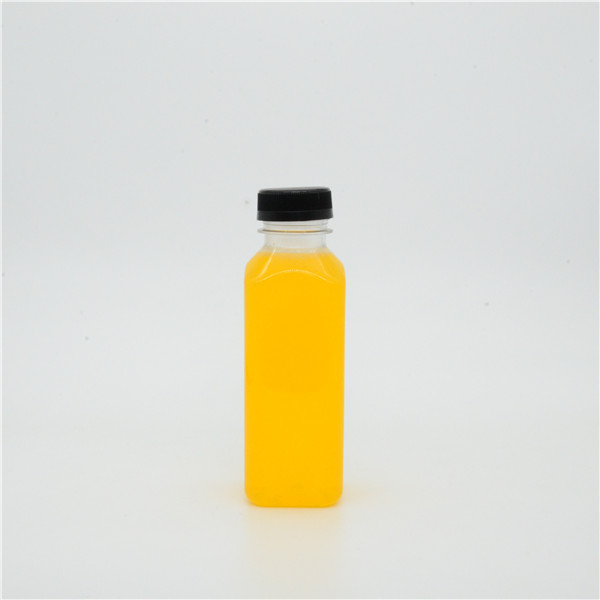 8oz 12oz 16oz 32oz 50oz Square Plastic Juice Bottles Cold Pressed Clear Food Grade PET Bottles with Tamper Evident Safety Caps