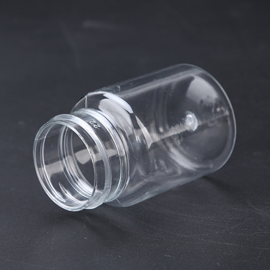 15ml 20ml 30ml transparent plastic bottle with cap packaging PET wide neck finish polyester bottle