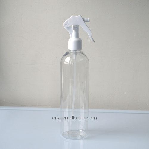 200ml 300ml 400ml 500ml and large white/transparent/blue/amber/green/red plastic trigger spray bottle white pump