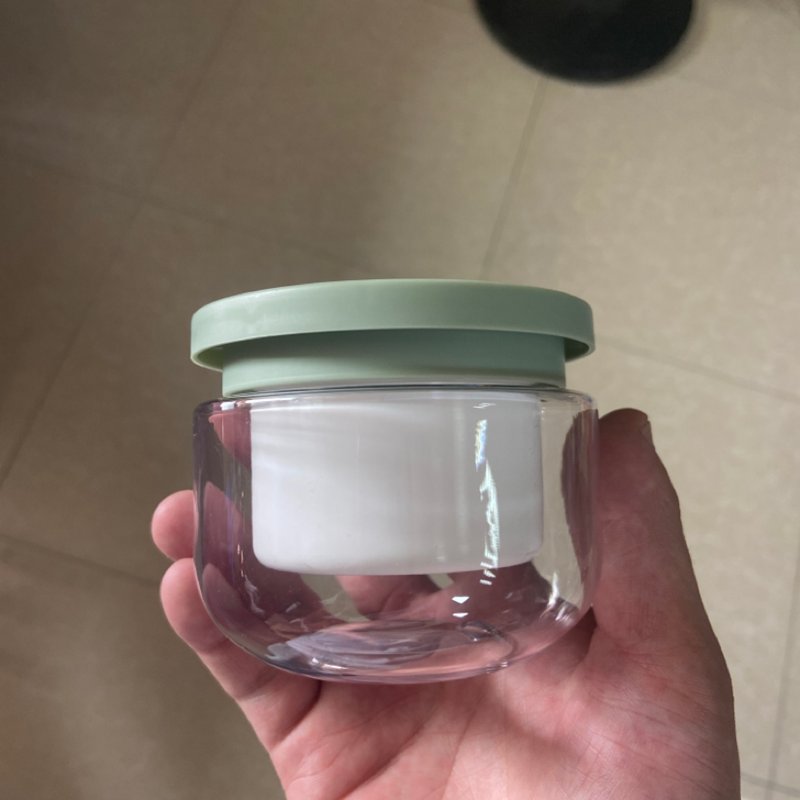 Clear Empty 8oz 250ml Storage Jar Body Scrub Jars Wholesale Wide Mouth Frosted Plastic Jar Body Butter Containers with Lids