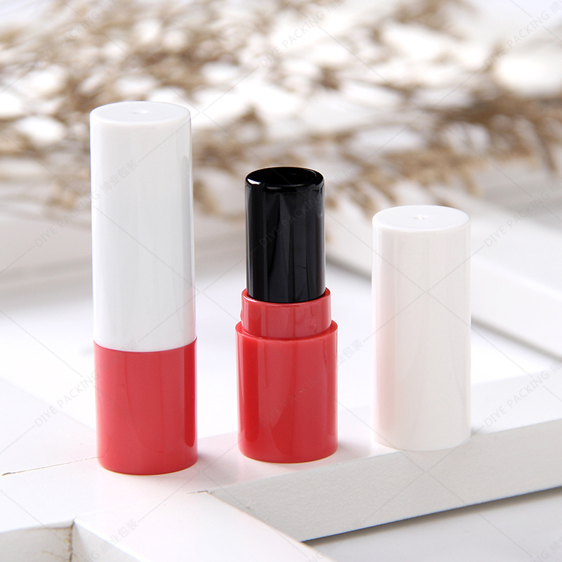 lipstick tube container cosmetic packaging lip balm container 4g 5g 10g colorful plastic squeeze tube customized color