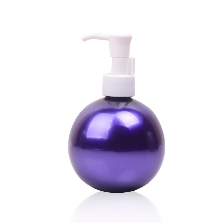 100ml 150ml 250ml 300ml cute round shape shampoo bottle plastic pump bottles Light bulb lotion bottles