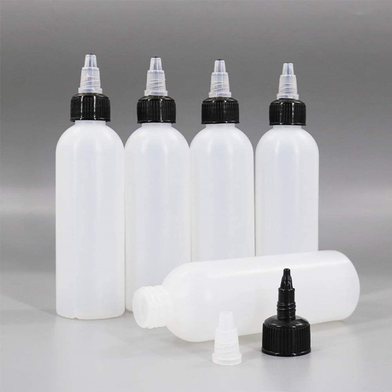 hdpe glue 30ml 60ml 100ml 120ml 250ml 500ml 1000ml transparent black squeeze plastic dropper bottle with twist cap