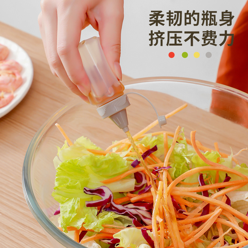 Household Sauce Squeeze salad bottle Seasoning box Jam Squeeze Bottle Outdoor barbecue seasoning bottle set