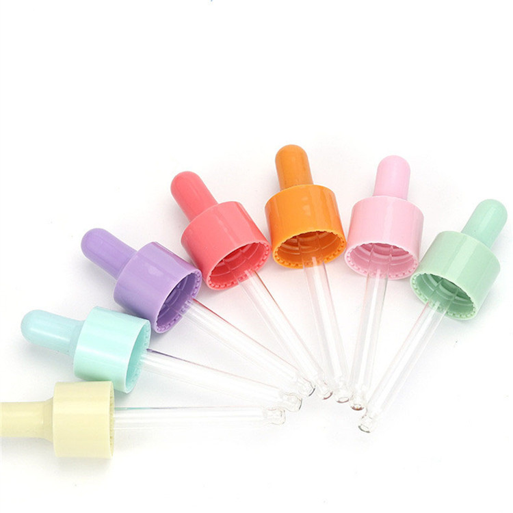 30ml 50ml 80ml 100ml 4oz Skincare eye serum Rubber dropper bottle matte cosmetic packaging essential oil plastic dropper bottle