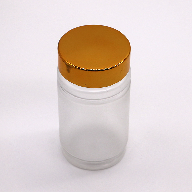 120ml Pet With Double-Layer Cap, Translucent Plastic Bottle, Capsule And Pill Bottle