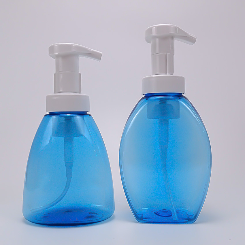 Cosmetic Hand Sanatizer Packaging 250ml PET PETG Flower Shaped Bubble Hand Soap Hand Wash Dispenser Plastic Foam Pump Bottles