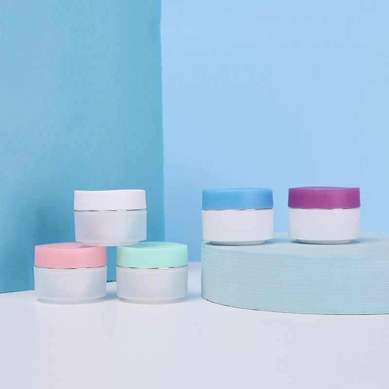 Custom Lip Balm Containers 100g 100ml 150ml 200ml Black Green Pink Purple Makeup Cleansing Balm Packaging Plastic Jar with Lids
