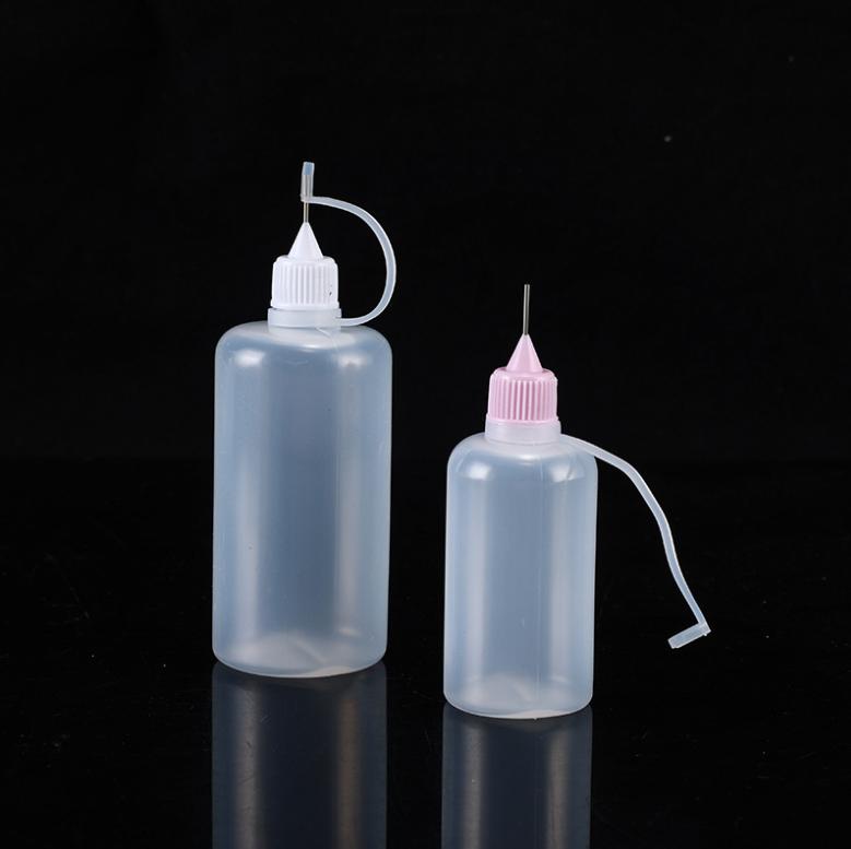 Industrial Glue Bottle Plastic 30 50 100 150 300 ml HDPE LDPE PE Empty Oil Drip Bottle Applicator Nail Glue Squeeze Dispenser