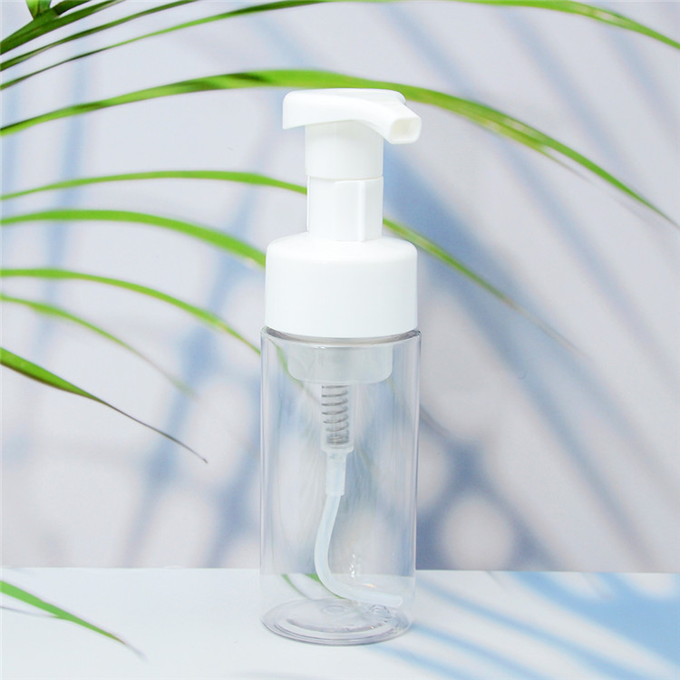 In Stock SKIN CARE 200ml transparent Bottles Square Foam Pump Bottle 30ml For Hand Sanitizer with silver pump