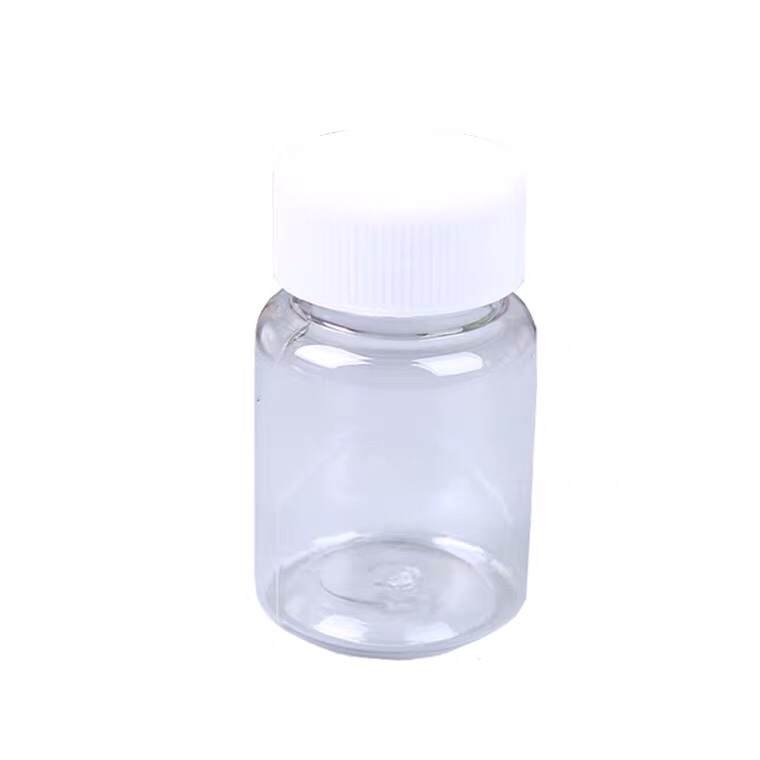 150ml Printable Pet Oblique Shoulder Food Packaging Plastic Solid Capsule Medicine Bottle