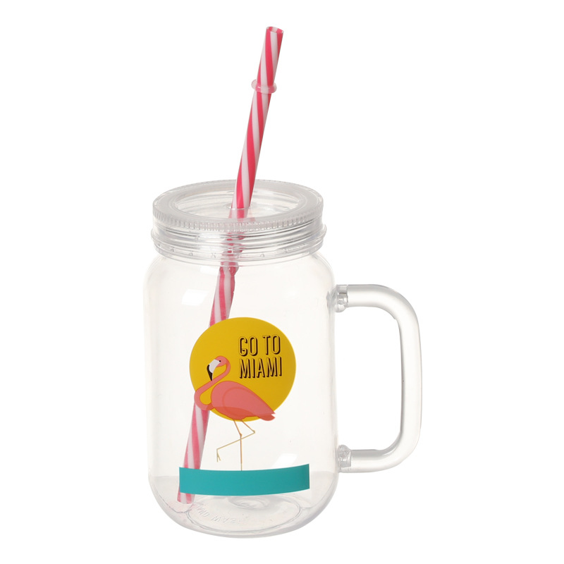16 oz Ounce Clear Plastic Mason Jars with Lids Wholesale Airtight Canning Jars Refillable Round EmptyBottle for Jam Jelly Candy